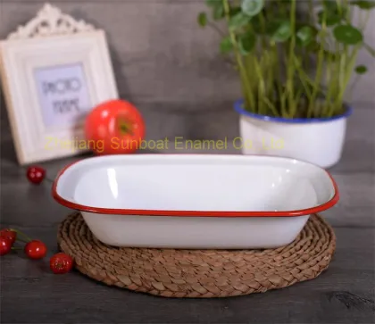 European Style Cast Iron Enamel Butter Dish