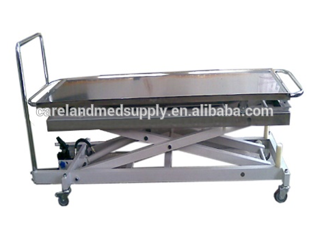 Mobile Stainless steel hospital Medical hydraulic mortuary Morgue cadaver corpse funeral corpse trolley Body lifter