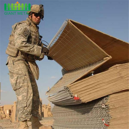 Militaire zandmuur hesco bastion barrière met galfan