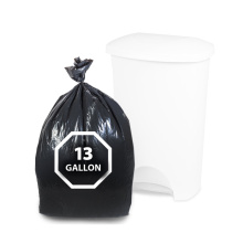 Bolsas de basura de plastico alta calidad industrial resistente color negro precio de fabrica