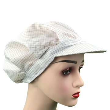 Cappello da lavoro da lavoro in polvere in poliestere bianco privo di polvere industriale