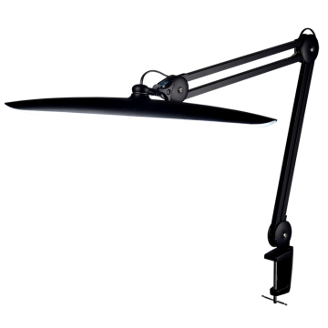 Energy Saving Black Metal Clip Desk Lamp with Swing Arm