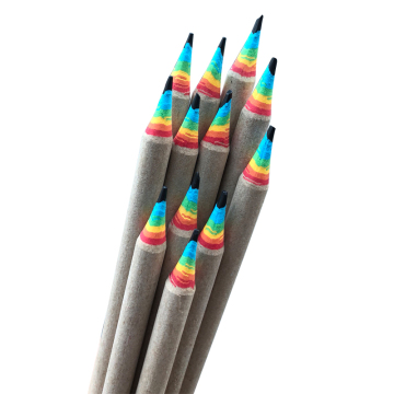 Customized Eco-Friendly Recycled Newspaper Pencils with Color Eraser