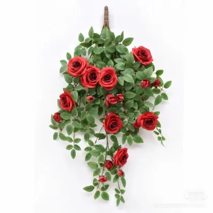 Hanging Artificial Rose Vine Rattan for High-Quality Garden Decor