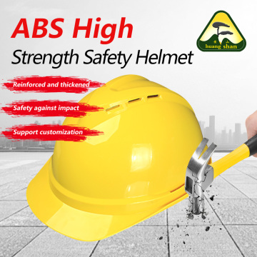 Capacete de segurança respirável de material ABS amarelo claro 08V