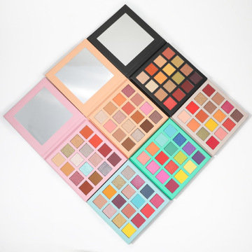 16 warna palet label peribadi Custom Cosmetics Palet eyeshadow kalis air