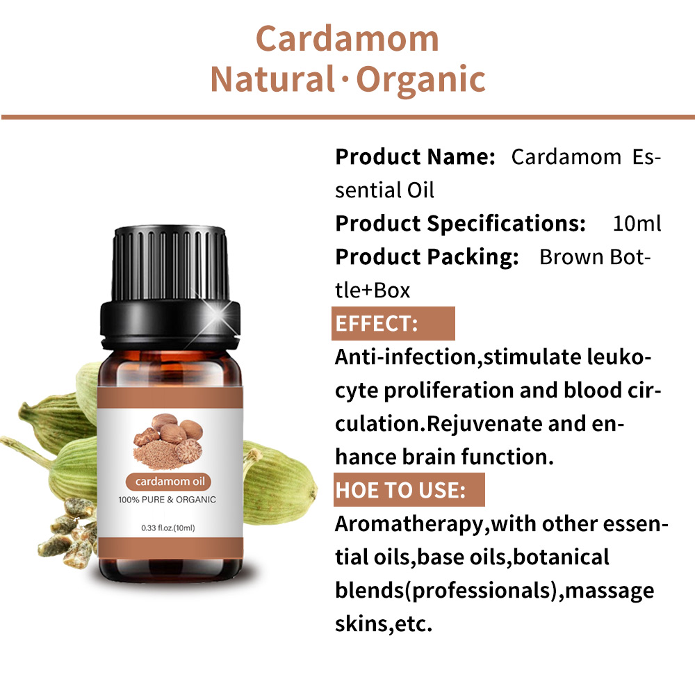 Best 100% Pure Essential Oil Cardamom Oil