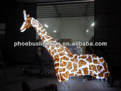 2015 zoo park decoration animal lighting giraffe 5m