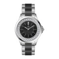 Legierung Gehäuse Diamond Lünette MOP Quarz Lady Uhr