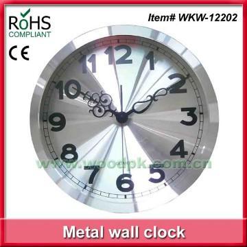 Home decoration round metal gift clock
