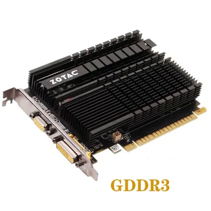 Used ZOTAC Video Card GeForce GT 610 1GB 64Bit GDDR3 Graphics Cards GPU Map For NVIDIA Original GT610 1GD3 DVI VGA PCI-E