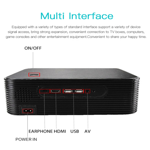 Home theater projectors 1080P 4K 2000 Lumen Android
