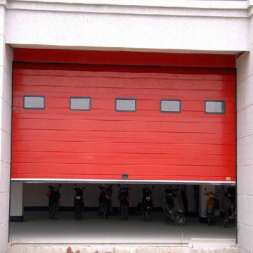 High speed roll up sectional industry door