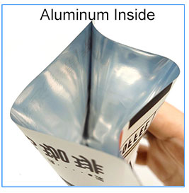 three sides seal foil bag