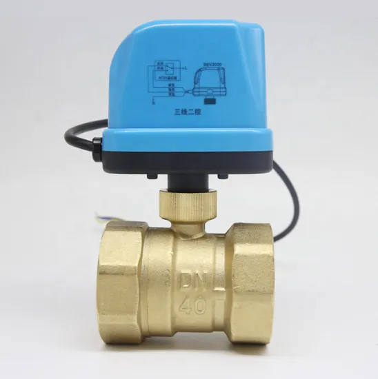 Miniature electric actuator ball valve dn 25 pn 16 mpa with brass ball valve parts 2 control for air conditioning water heating