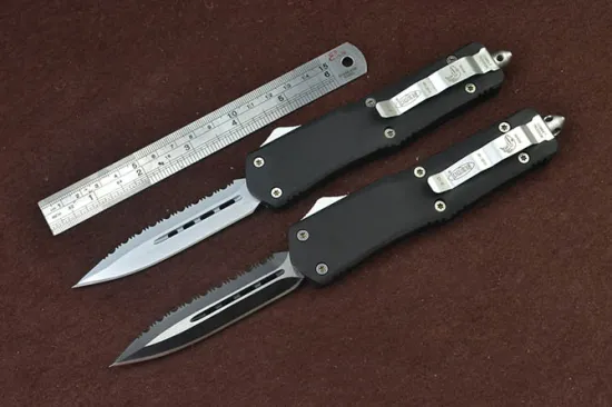 Double Edge Automatic Knife with Safety Lock