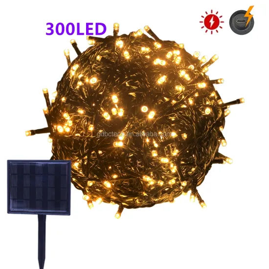 Flower Stake Outdoor Panel Light Shepherd Hook Net Holiday 300 30m Fairy String Solar White Led Lights For Christmas