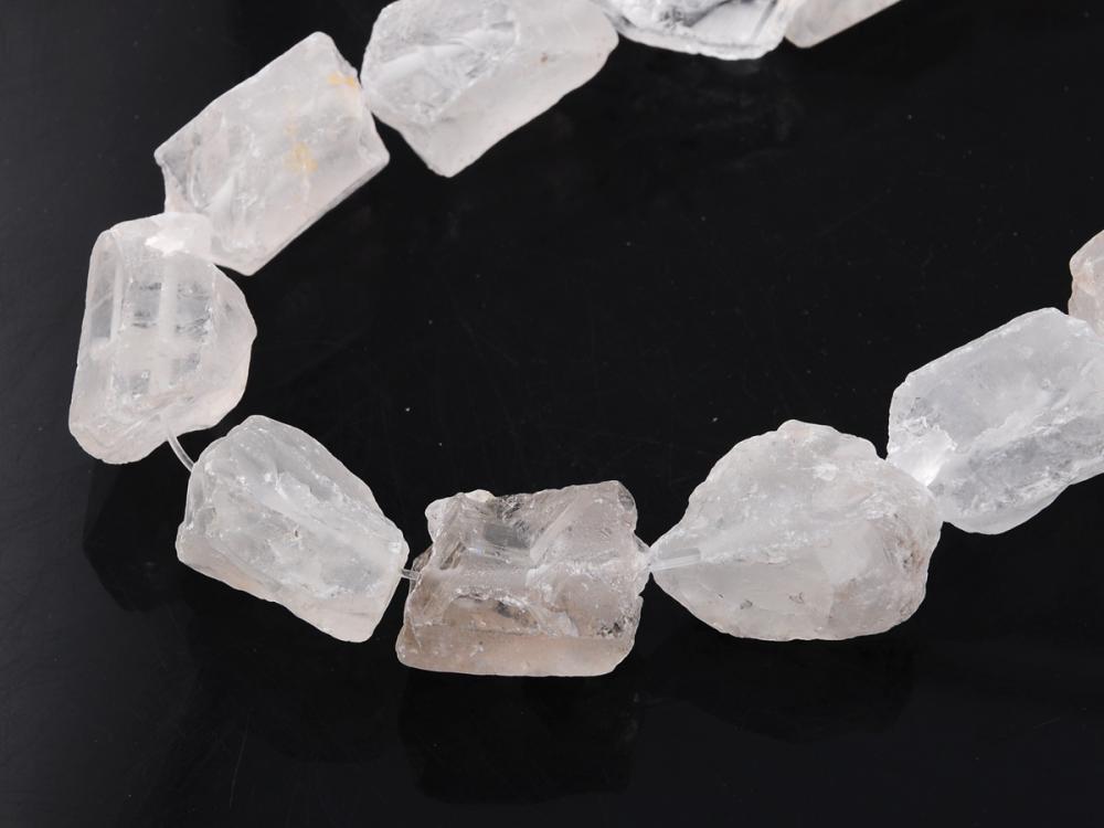 Perlas de piedras preciosas de cristal de Cleary en bruto Natural Clear Crystal Jewelry