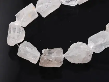Natural Raw Rough Cleary Crystal Jewelry Crystal Gemstone Beads