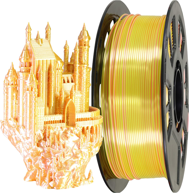 silk pla filament dual color 1.75mm