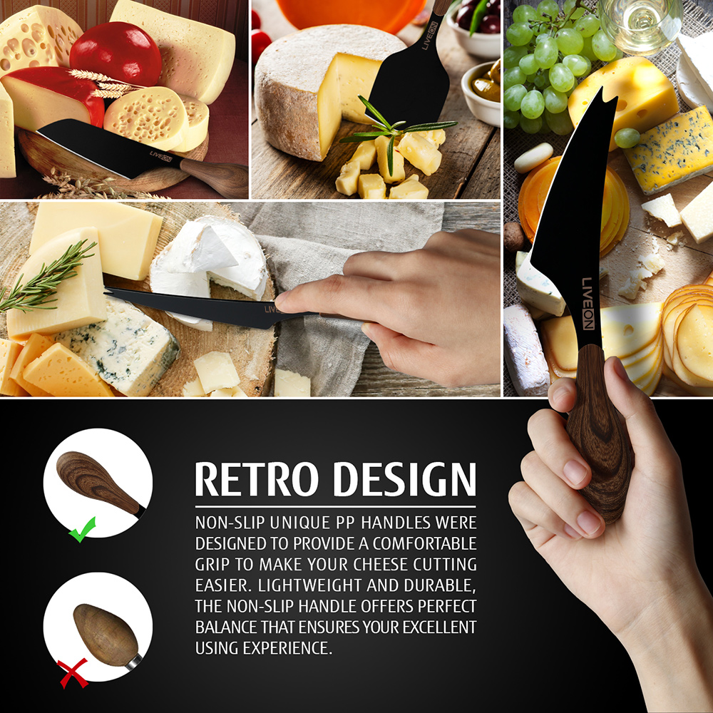 Retro Cheese Knives Set