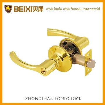 Zinc alloy schlage key reversible door handle tubular entry lock door