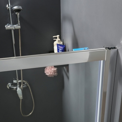 Porta doccia scorrevole semi-senza telaio Doccia in vetro trasparente