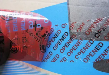 Custom printed adhesive packing tape, tamper evident void tape, custom logo tape low residue