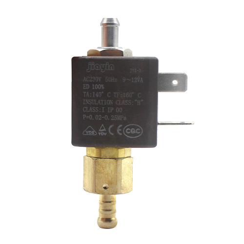 Jiayin JYZ-3 Normally Open N/O 2/2 Way AC 230V Cannula Brass Coffee Makers Steam Air Water Electric Solenoid Valve Inlet Valve