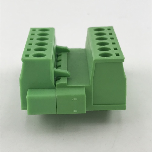 cabel to cabel pluggable terminal block with flange