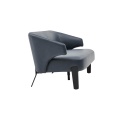 European Smoky Grey Nordic Lounge Chair Freizeitstuhl für Wartezimmer