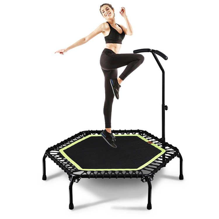 ginástica profissional de quintal dobrável mini trampolins hexagonais