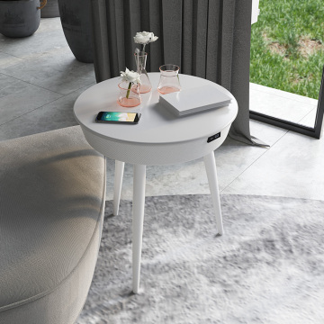 Table de café intelligente avec charge sans fil Bluetooth en haut