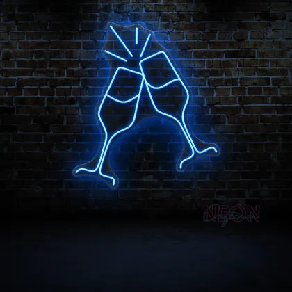 Cheers Neon Sign: Battery-Powered Happy Birthday Decorative Board (31 inches)