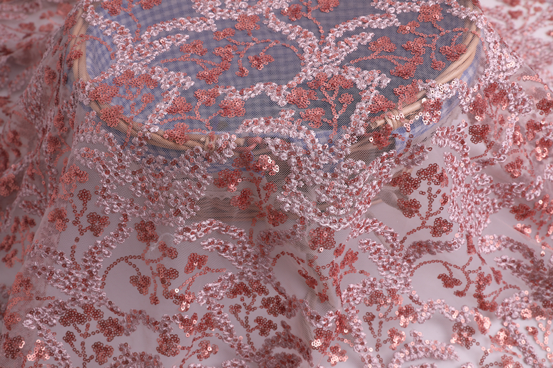 3mm Matt Sequin Embroidery Fabric