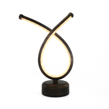 Goldmore4 Wireless LED Desk Lamp: Rechargeable Aluminum Table Lamp for Bedroom, Cafe, Bar Decor