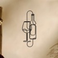 Pittura artistica realizzata a mano con linea in metallo per l'accento domestico
