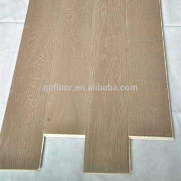 floating smoked color oak herringbone flooring