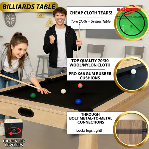 Ev Eğlencesi için Döner Bilardo Masası
