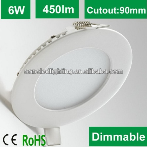 2014 new design led flat panel wall light price SMD 6W