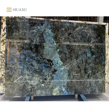 Huaxu New Arrival Blue Labradorite Granite Slab for Kitchen Countertops and Floors