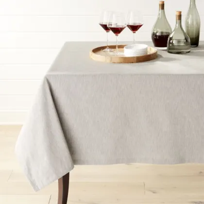Linen cotton blend table cloth