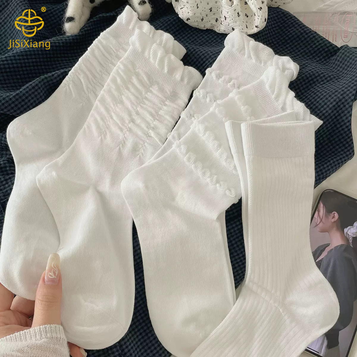 Korean version of spring and summer tube socks