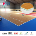 piso de vinil de madeira de basquete interno