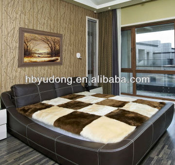 sheep skin bed rugs