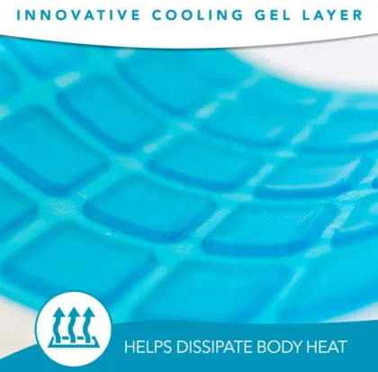 Cooling Gel Memory Foam Pillow for Hip, Knee Support - Ideal for Side Sleepers & Pregnant Women