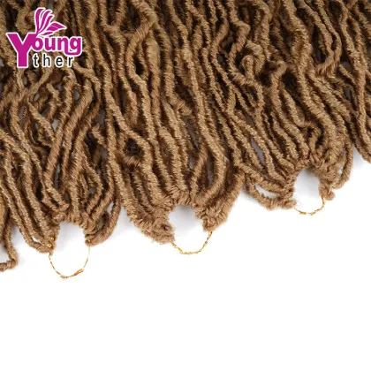 Gypsy  Nu Faux Locs Curly Goddess Crochet Hair Packs Nu locs Synthetic Braids Extension  Nu Faux Locs