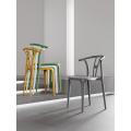 Stackable Plastic Armchair for Outdoors
