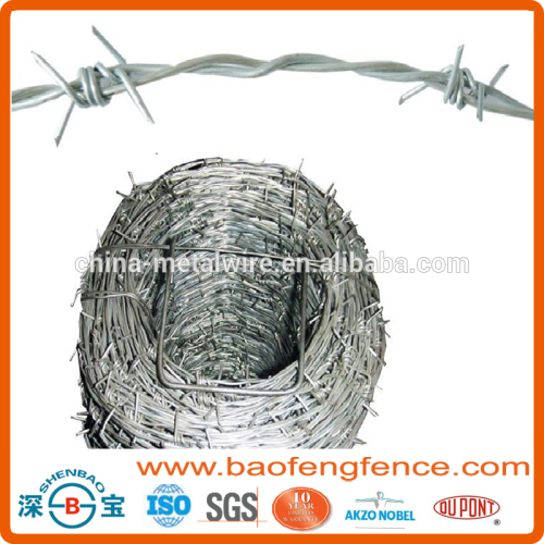 Heavy HDG High Tensile Steel IOWA YOWA MOTTO PUMA Barbed Wire for Farm Fencing (Export to Australia,NZ,UK,Brazil)