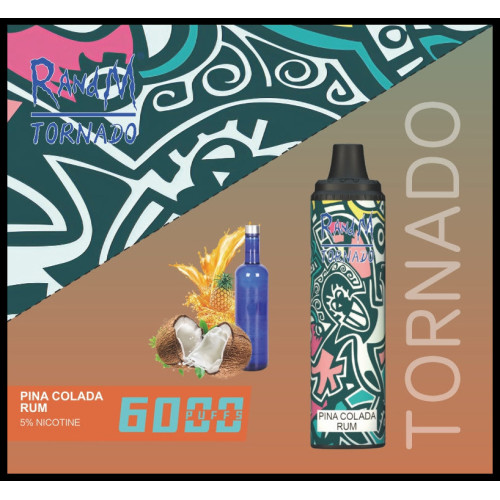 Nova chegada Randm Tornado vape 6000 hits